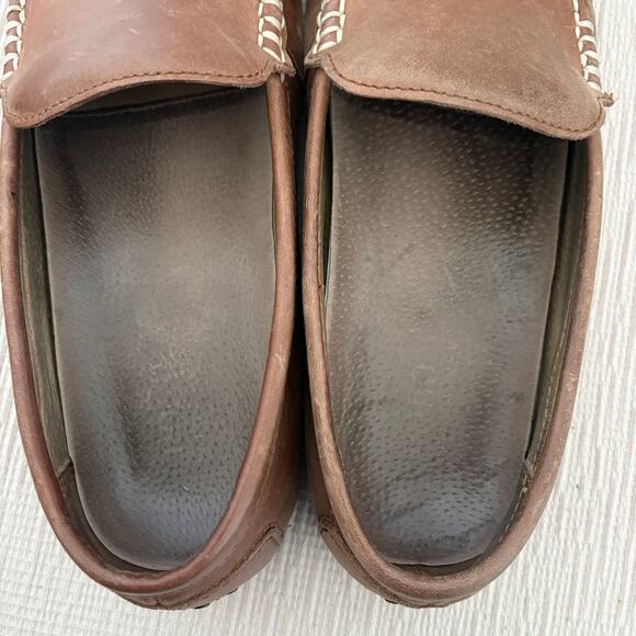 Polo Leather Driving Loafers Woodley Sz 11D  Preppy Y2K LightAcademia - Picture 5 of 10